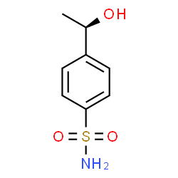 ChemSpider 2D Image | 4-[(1R)-1-Hydroxyethyl]benzenesulfonamide | C8H11NO3S