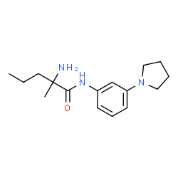 ChemSpider 2D Image | 2-Methyl-N-[3-(1-pyrrolidinyl)phenyl]norvalinamide | C16H25N3O