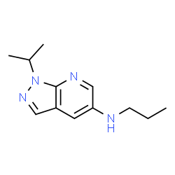 ChemSpider 2D Image | 1-Isopropyl-N-propyl-1H-pyrazolo[3,4-b]pyridin-5-amine | C12H18N4