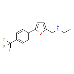 ChemSpider 2D Image | N-({5-[4-(Trifluoromethyl)phenyl]-2-furyl}methyl)ethamine | C14H14F3NO