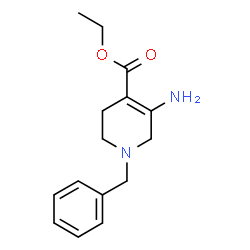 ChemSpider 2D Image | Ethyl 5-amino-1-benzyl-1,2,3,6-tetrahydro-4-pyridinecarboxylate | C15H20N2O2