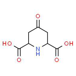 ChemSpider 2D Image | 4-Oxo-2,6-piperidinedicarboxylic acid | C7H9NO5