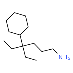 ChemSpider 2D Image | 4-Cyclohexyl-4-ethyl-1-hexanamine | C14H29N