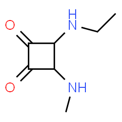 ChemSpider 2D Image | 3-ETHYLAMINO-4-METHYLAMINO-CYCLOBUTANE-1,2-DIONE | C7H12N2O2