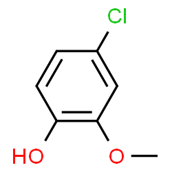 ChemSpider 2D Image | 4-Chloroguaiacol | C7H7ClO2