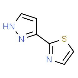 ChemSpider 2D Image | 2-(1H-pyrazol-3-yl)thiazole | C6H5N3S