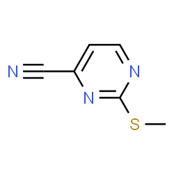 ChemSpider 2D Image | 2-(Methylthio)-4-pyrimidinecarbonitrile | C6H5N3S