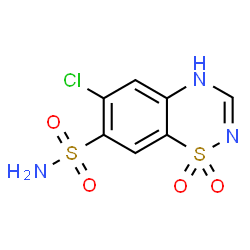 ChemSpider 2D Image | Flumen | C7H6ClN3O4S2