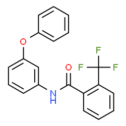 ChemSpider 2D Image | N-(3-Phenoxyphenyl)-2-(trifluoromethyl)benzamide | C20H14F3NO2