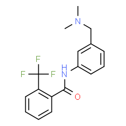 ChemSpider 2D Image | N-{3-[(Dimethylamino)methyl]phenyl}-2-(trifluoromethyl)benzamide | C17H17F3N2O