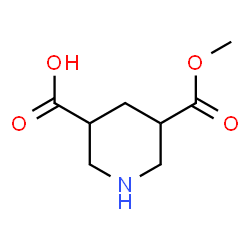 ChemSpider 2D Image | 5-(Methoxycarbonyl)-3-piperidinecarboxylic acid | C8H13NO4