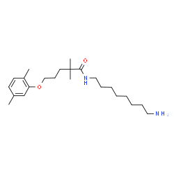 ChemSpider 2D Image | N-(8-Aminooctyl)-5-(2,5-dimethylphenoxy)-2,2-dimethylpentanamide | C23H40N2O2