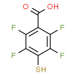 ChemSpider 2D Image | 2,3,5,6-Tetrafluoro-4-sulfanylbenzoic acid | C7H2F4O2S