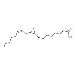 ChemSpider 2D Image | 8-{(2R,3R)-3-[(2Z)-2-Octen-1-yl]-2-oxiranyl}octanoic acid | C18H32O3
