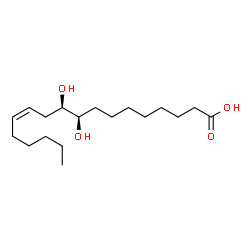 ChemSpider 2D Image | (9R,10R,12Z)-9,10-Dihydroxy-12-octadecenoic acid | C18H34O4