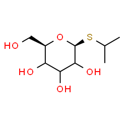 ChemSpider 2D Image | Isopropyl 1-thio-beta-D-glycero-hexopyranoside | C9H18O5S
