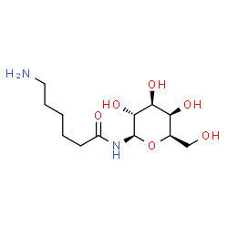 ChemSpider 2D Image | N-(6-Aminohexanoyl)-beta-D-galactopyranosylamine | C12H24N2O6