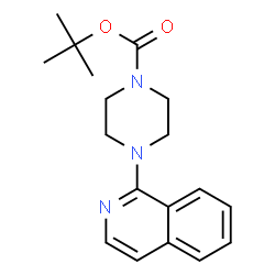 ChemSpider 2D Image | 1-Boc-4-Isoquinolin-1-yl-piperazine | C18H23N3O2