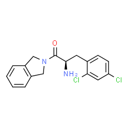 ChemSpider 2D Image | (2R)-2-Amino-3-(2,4-dichlorophenyl)-1-(1,3-dihydro-2H-isoindol-2-yl)-1-propanone | C17H16Cl2N2O