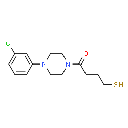 ChemSpider 2D Image | 4-[4-(3-Chlorophenyl)piperazin-1-Yl]-4-Oxobutane-1-Thiol | C14H19ClN2OS