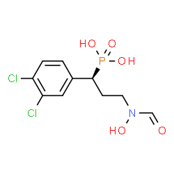 ChemSpider 2D Image | {(1S)-1-(3,4-Dichlorophenyl)-3-[formyl(hydroxy)amino]propyl}phosphonic acid | C10H12Cl2NO5P