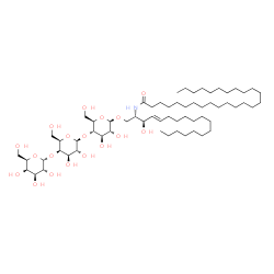 ChemSpider 2D Image | alpha-D-galactosyl-(1->4)-beta-D-galactosyl-(1->4)-beta-D-glucosyl-N-hexacosanoylceramide | C62H117NO18