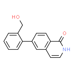 ChemSpider 2D Image | 6-[2-(Hydroxymethyl)phenyl]-1(2H)-isoquinolinone | C16H13NO2
