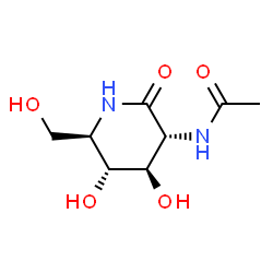 ChemSpider 2D Image | N-Acetyl Gluconolactam | C8H14N2O5