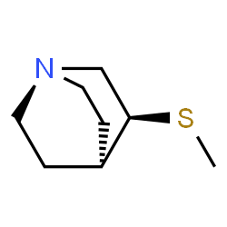 ChemSpider 2D Image | (3S)-3-(Methylsulfanyl)quinuclidine | C8H15NS