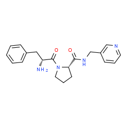 ChemSpider 2D Image | D-Phenylalanyl-N-(3-pyridinylmethyl)-L-prolinamide | C20H24N4O2