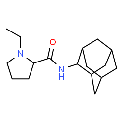 ChemSpider 2D Image | N-Adamantan-2-yl-1-ethylprolinamide | C17H28N2O