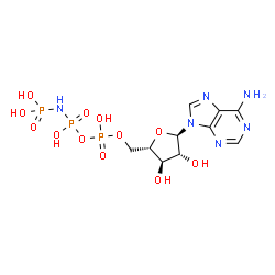 ChemSpider 2D Image | phosphoaminophosphonic acid-adenylate ester | C10H17N6O12P3