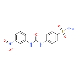 ChemSpider 2D Image | 4-{[(3-Nitrophenyl)carbamoyl]amino}benzenesulfonamide | C13H12N4O5S