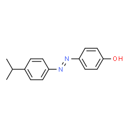 ChemSpider 2D Image | 4-[(E)-(4-Isopropylphenyl)diazenyl]phenol | C15H16N2O