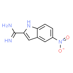 ChemSpider 2D Image | 5-Nitro-1H-indole-2-carboximidamide | C9H8N4O2