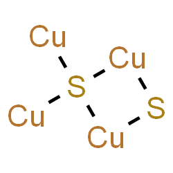ChemSpider 2D Image | (1-cuprio-1$l^{4},3-dithia-2$l^{2},4$l^{2}-dicupracyclobut-1-yl)copper | Cu4S2
