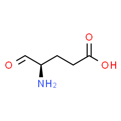 ChemSpider 2D Image | (4R)-4-Amino-5-oxopentanoic acid | C5H9NO3