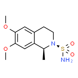 ChemSpider 2D Image | (1S)-6,7-Dimethoxy-1-methyl-3,4-dihydro-2(1H)-isoquinolinesulfonamide | C12H18N2O4S