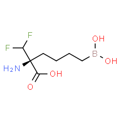 ChemSpider 2D Image | 2-(Difluoromethyl)-6-(dihydroxyboryl)-L-norleucine | C7H14BF2NO4