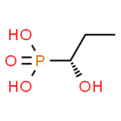 ChemSpider 2D Image | [(1R)-1-Hydroxypropyl]phosphonic acid | C3H9O4P