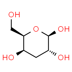 ChemSpider 2D Image | 3-Deoxy-beta-D-xylo-hexopyranose | C6H12O5