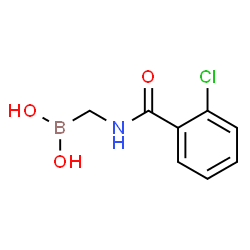 ChemSpider 2D Image | {[(2-Chlorobenzoyl)amino]methyl}boronic acid | C8H9BClNO3