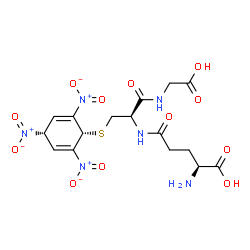 ChemSpider 2D Image | L-gamma-Glutamyl-S-[(1s)-2,4,6-trinitro-2,5-cyclohexadien-1-yl]-L-cysteinylglycine | C16H20N6O12S