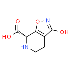 ChemSpider 2D Image | (7s)-3-Hydroxy-4,5,6,7-Tetrahydroisoxazolo[5,4-C]pyridine-7-Carboxylic Acid | C7H8N2O4