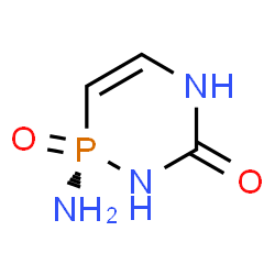ChemSpider 2D Image | (2R)-2-Amino-2,5-dihydro-1,5,2-diazaphosphinin-6(1H)-one 2-oxide | C3H6N3O2P