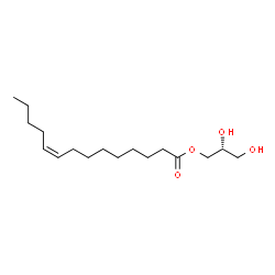 ChemSpider 2D Image | (2R)-2,3-Dihydroxypropyl (9Z)-9-tetradecenoate | C17H32O4
