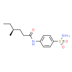 ChemSpider 2D Image | (4S)-4-Methyl-N-(4-sulfamoylphenyl)hexanamide | C13H20N2O3S