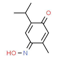 ChemSpider 2D Image | 2-Methyl-5-(1-Methylethyl)cyclohexa-2,5-Diene-1,4-Dione 1-Oxime | C10H13NO2