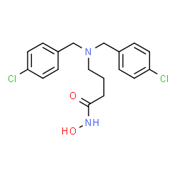 ChemSpider 2D Image | 4-[Bis(4-chlorobenzyl)amino]-N-hydroxybutanamide | C18H20Cl2N2O2