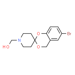 ChemSpider 2D Image | (6-Bromo-1'H,4H-spiro[1,3-benzodioxine-2,4'-piperidin]-1'-yl)methanol | C13H16BrNO3